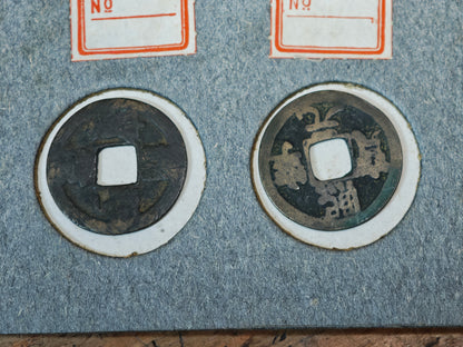 Authentic Ancient Chinese Bronze Coins Set Japan Collector Antique Rare