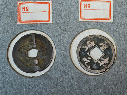 Authentic Ancient Chinese Bronze Coins Set Japan Collector Antique Rare