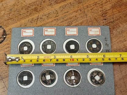 Authentic Ancient Chinese Bronze Coins Set Japan Collector Antique Rare
