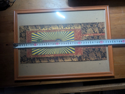 1929 Japanese Buddhist Kakejiku Scroll Framed Antique Hanging Art