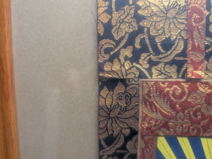 1929 Japanese Buddhist Kakejiku Scroll Framed Antique Hanging Art