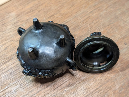 Authentic Japanese Bronze Incense Burner 1950s Shishi Foo Lion Design Made in Japan