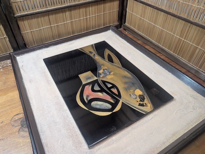 Wajima Lacquerware Chinkin Gold Inlay Antique Auction Traditional Craft
