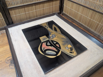 Wajima Lacquerware Chinkin Gold Inlay Antique Auction Traditional Craft