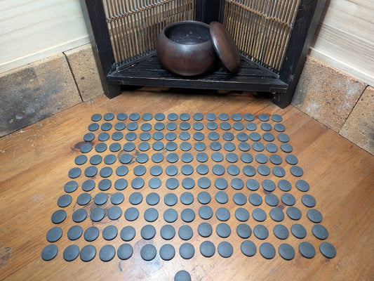 Authentic Japanese vintage Go game high grade Natchi shell Japanese Go w/ original wooden bowl Made in Japan