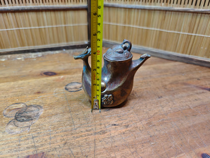 Authentic Meiji Bronze Dragon Soy Sauce Dispenser Antique Japan