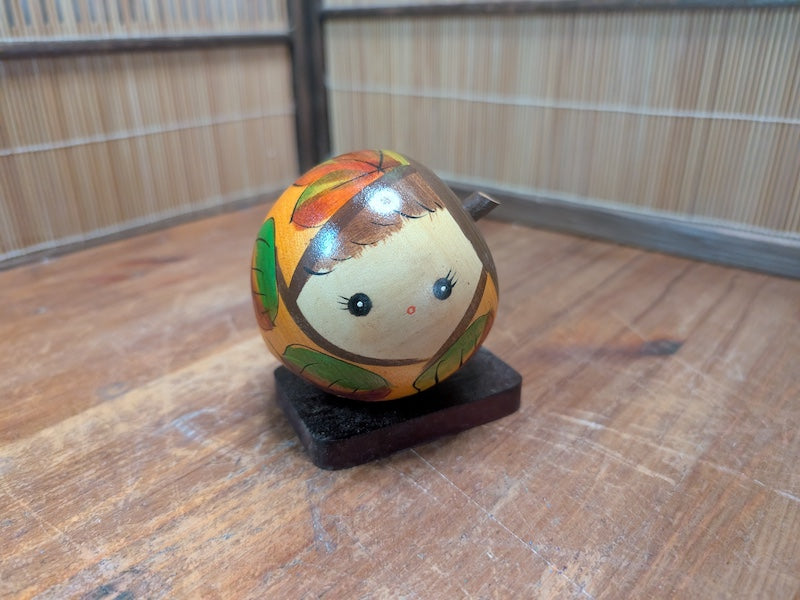 Award-Winning Japanese Vintage Creative Kokeshi Doll by Master Chigaku