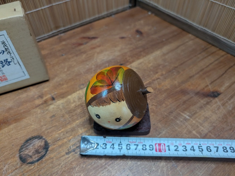 Award-Winning Japanese Vintage Creative Kokeshi Doll by Master Chigaku