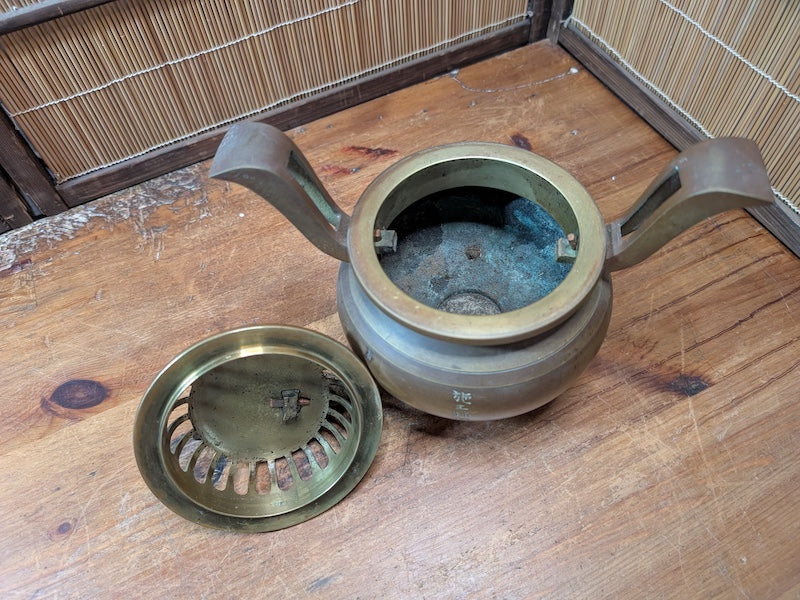 Rare Chinese Bronze Shishi Incense Burner Signed Republic Period Decor