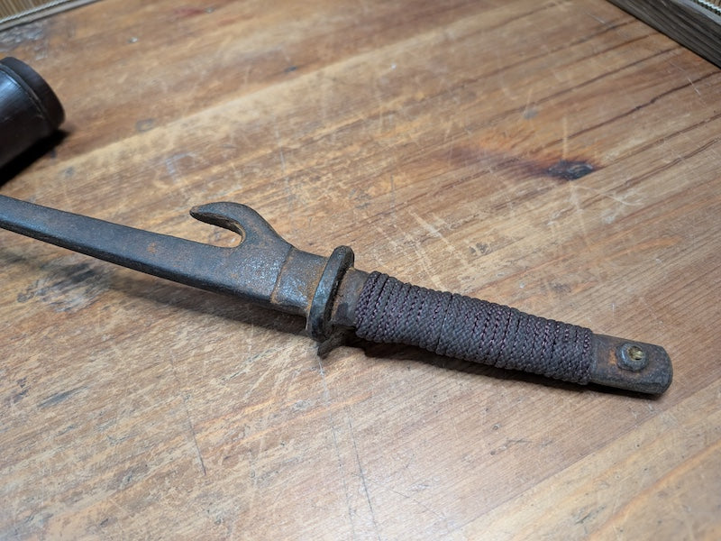 1800s Authentic Edo Japanese Iron Jutte Samurai / Ninja Tool Japan Auction Find