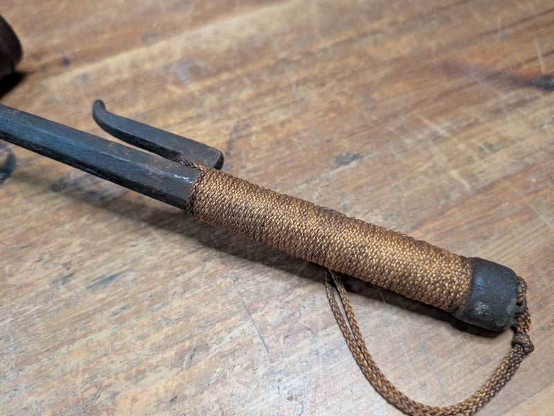 Antique Japanese Edo Jutte Iron Police Truncheon 1800s Samurai Artifact