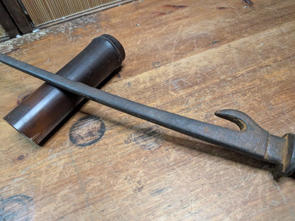 1800s Authentic Edo Japanese Iron Jutte Samurai / Ninja Tool Japan Auction Find