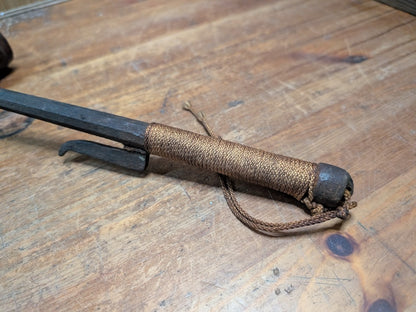 Antique Japanese Edo Jutte Iron Police Truncheon 1800s Samurai Artifact