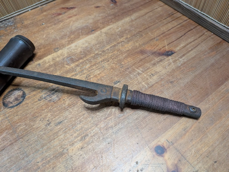 1800s Authentic Edo Japanese Iron Jutte Samurai / Ninja Tool Japan Auction Find