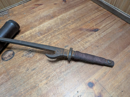 1800s Authentic Edo Japanese Iron Jutte Samurai / Ninja Tool Japan Auction Find