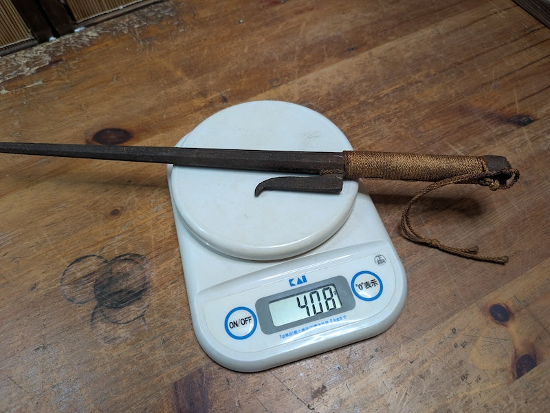 Antique Japanese Edo Jutte Iron Police Truncheon 1800s Samurai Artifact