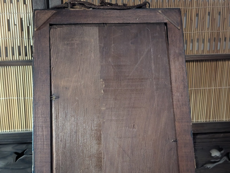 Rare 1800s Japanese Oil Painting Fuji Mountain Kakejiku Scroll Signed Antique