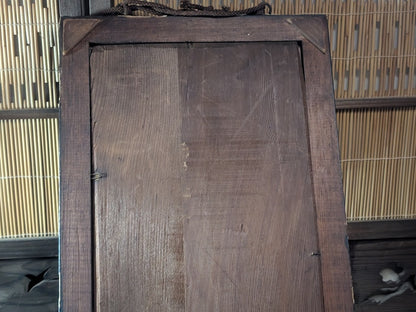 Rare 1800s Japanese Oil Painting Fuji Mountain Kakejiku Scroll Signed Antique