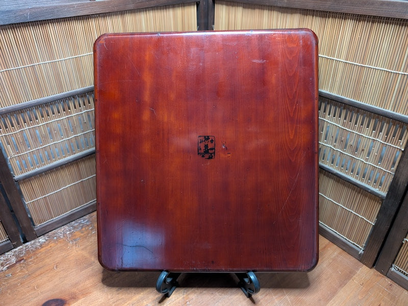 Antique Japanese Sakura Wood Tray Signed Edo Meiji Cherry Wood Art