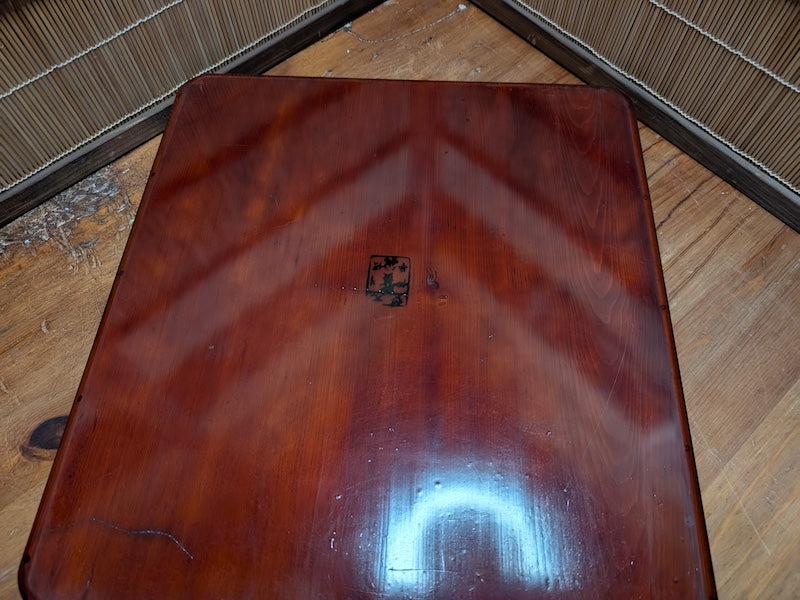 Antique Japanese Sakura Wood Tray Signed Edo Meiji Cherry Wood Art