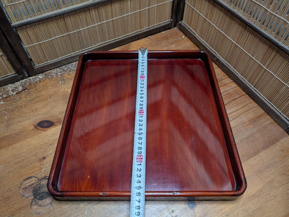 Antique Japanese Sakura Wood Tray Signed Edo Meiji Cherry Wood Art