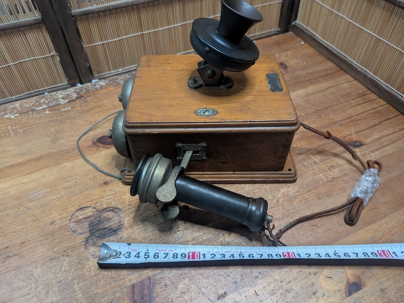 1900s Japanese OKI Tokyo Wall Telephone Common Battery Antique