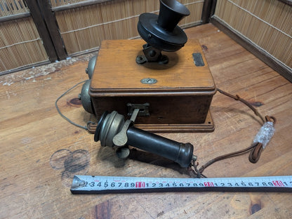1900s Japanese OKI Tokyo Wall Telephone Common Battery Antique