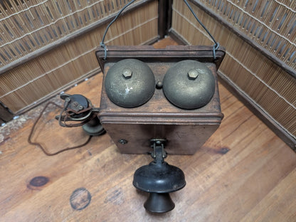 1900s Japanese OKI Tokyo Wall Telephone Common Battery Antique