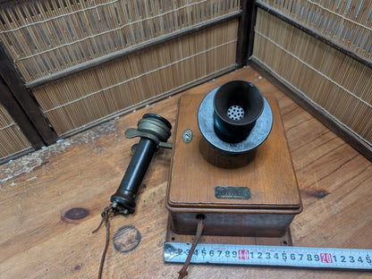 1900s Japanese OKI Tokyo Wall Telephone Common Battery Antique
