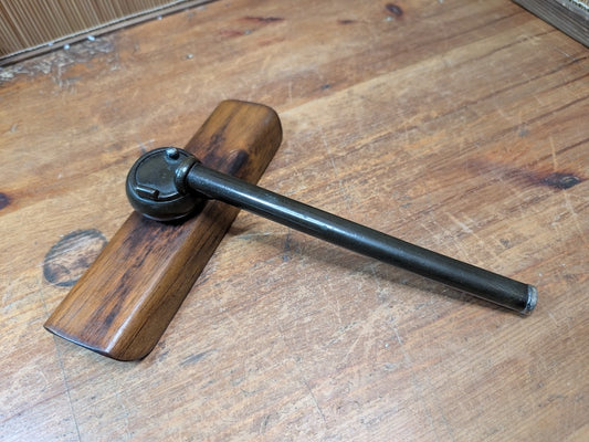 1900s Antique Japanese Yatate Bronze & Silver Portable Ink Tool