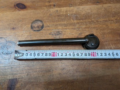 1900s Antique Japanese Yatate Bronze & Silver Portable Ink Tool