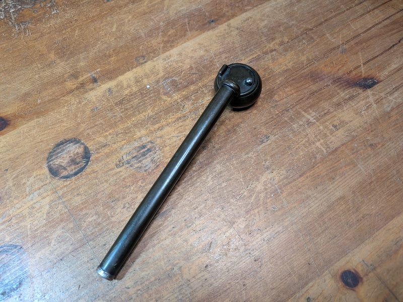 1900s Antique Japanese Yatate Bronze & Silver Portable Ink Tool