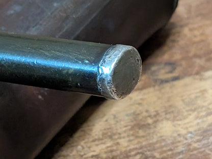 1900s Antique Japanese Yatate Bronze & Silver Portable Ink Tool