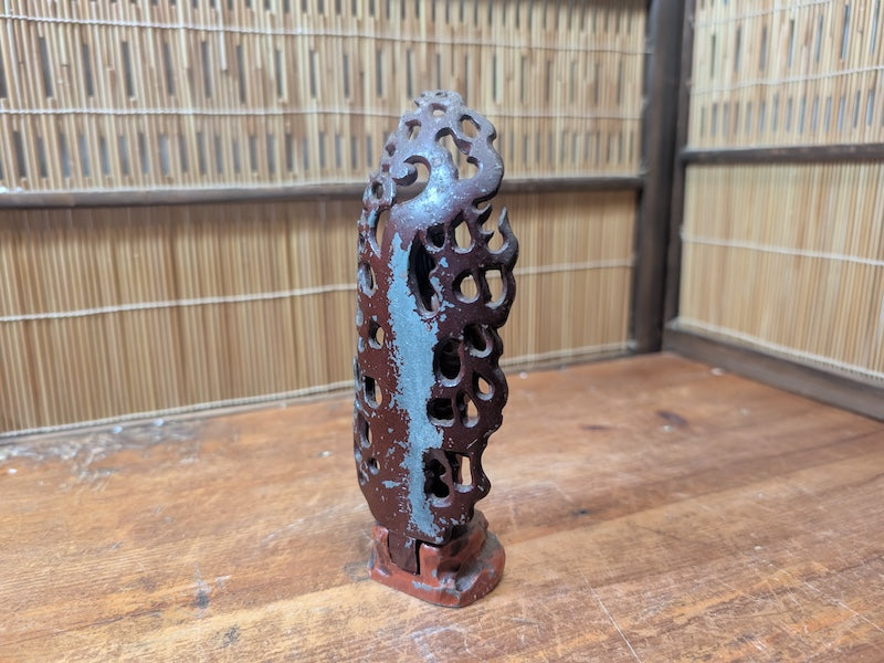 Rare 1920s Japanese Fudo Myoo Bronze Statue Naritasan Temple Artifact