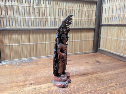 Rare 1920s Japanese Fudo Myoo Bronze Statue Naritasan Temple Artifact