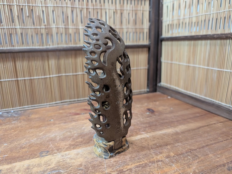 1920s Japanese Fudo Myoo Bronze Statue Naritasan Buddhist Temple Art