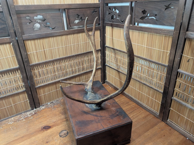 Extremely Rare 1920s Japanese Katana Stand Large Heavy Samurai Display