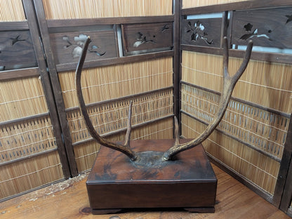 Extremely Rare 1920s Japanese Katana Stand Large Heavy Samurai Display