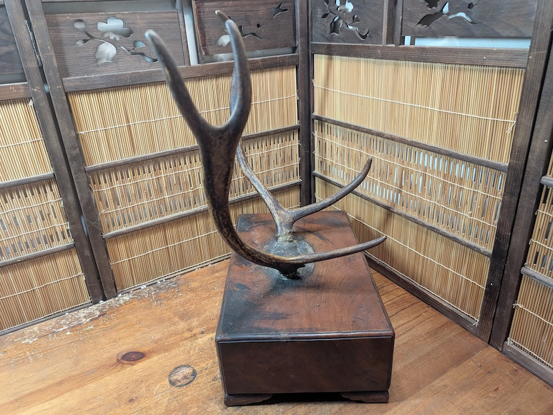 Extremely Rare 1920s Japanese Katana Stand Large Heavy Samurai Display