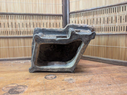 Antique Japanese Incense Burner Koro Folk House Clay Mingei Pottery