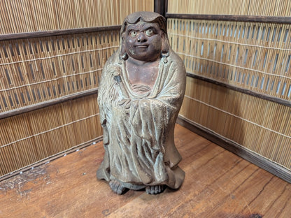 1945 Japanese Daruma Pottery Signed Authentic folk Art Auction JP