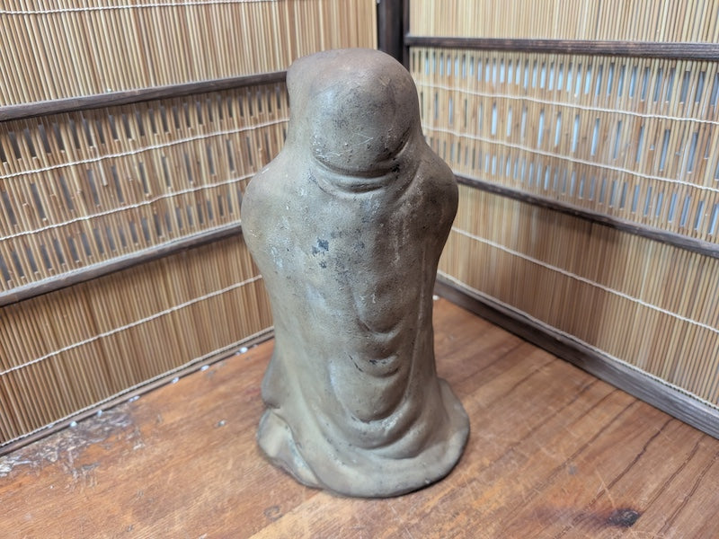 1945 Japanese Daruma Pottery Signed Authentic folk Art Auction JP