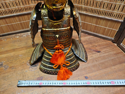 Rare Japanese Kabuto Yoroi Armor Cast Iron Samurai Display Statue Decor