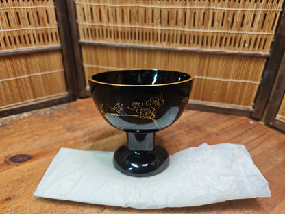 Extremely Rare Wajima Nuri Lacquer Bowl Gold Maki-e  Auction Japan