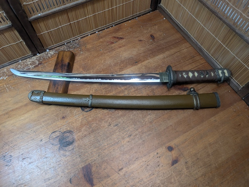 Rare 1980s Japanese Army Katana Replica High Grade Stainless Blade Sword Japan Auction Military
