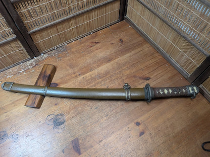 Rare 1980s Japanese Army Katana Replica High Grade Stainless Blade Sword Japan Auction Military