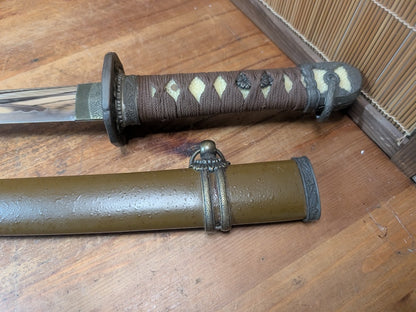Rare 1980s Japanese Army Katana Replica High Grade Stainless Blade Sword Japan Auction Military