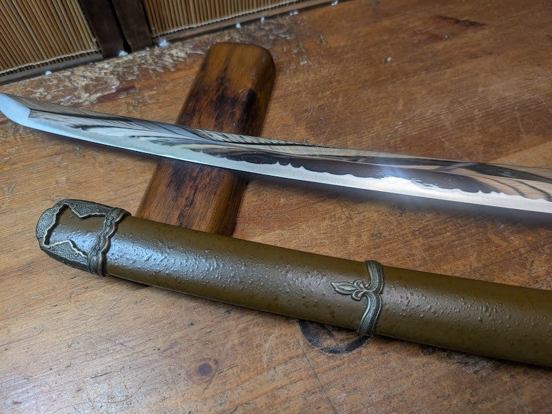 Rare 1980s Japanese Army Katana Replica High Grade Stainless Blade Sword Japan Auction Military