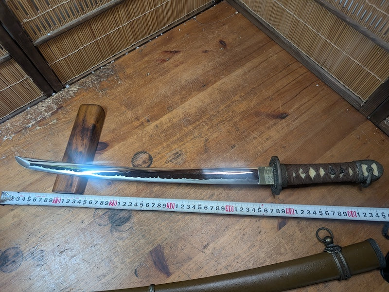Rare 1980s Japanese Army Katana Replica High Grade Stainless Blade Sword Japan Auction Military