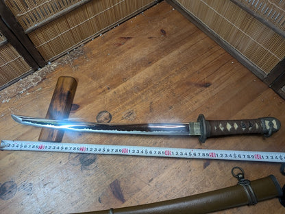 Rare 1980s Japanese Army Katana Replica High Grade Stainless Blade Sword Japan Auction Military